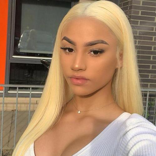 Angie Queen 13x4 Lace Front Wigs 613 Blonde Peruvian Straight