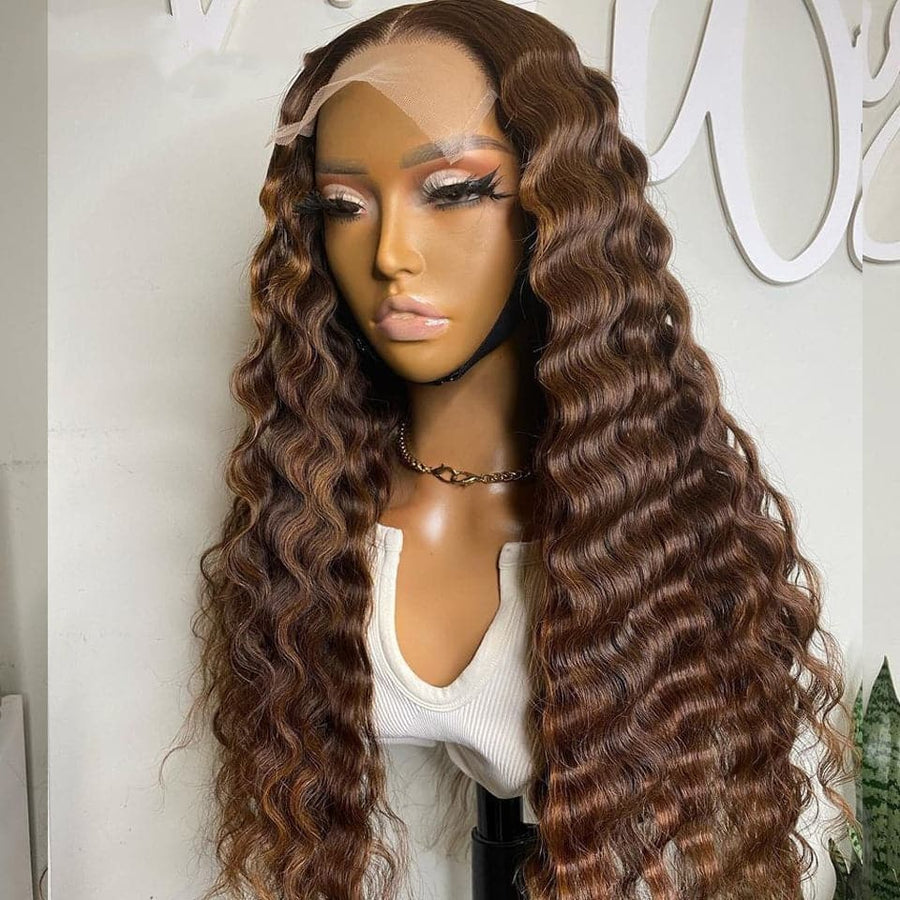 Triple color big divaqueen celebrity selling wavy lace front wig