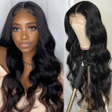 Angie Queen 13x4 Lace Front Wigs Malaysian Body Wave Human Hair Wigs 180% Density Pre-plucked